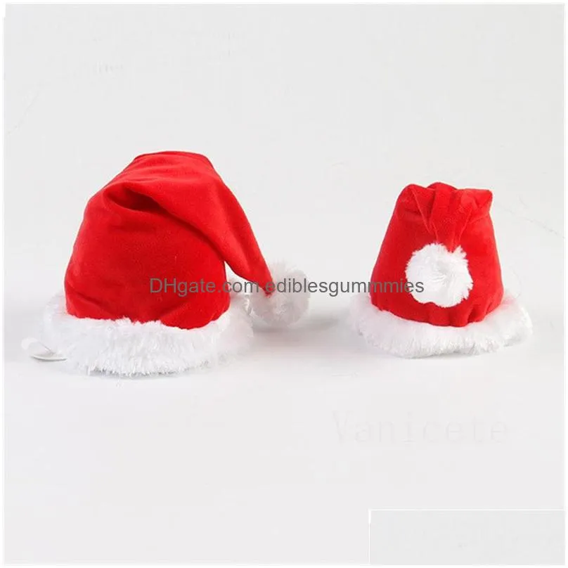 pet christmas party hats xmas cute pets headwear red plush cats and dogs christmas-hat t9i002120