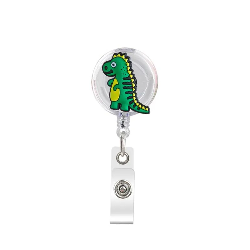 the flowers retractable badge reel with alligator clip name nurse id card badge holder reel decorative custom badge holder