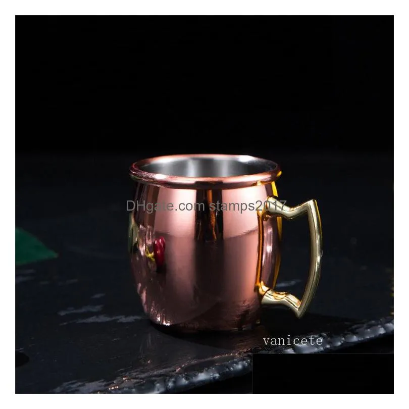 home wine glasses moscow mini glass 60ml stainless steel cocktail cup moscow mule cups beer ancients copper cuplt163