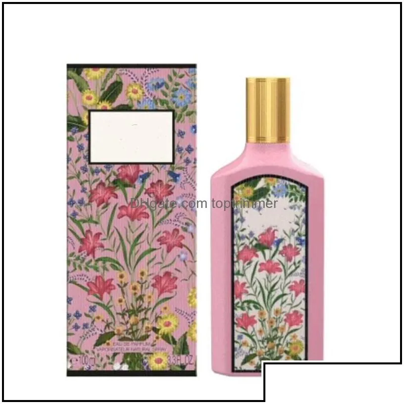 perfume bottle latest luxury design cologne women per flora gorgeous jasmine 100ml highest version classic style long lasting time f