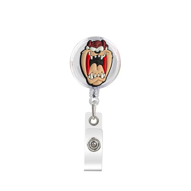 the flowers retractable badge reel with alligator clip name nurse id card badge holder reel decorative custom badge holder