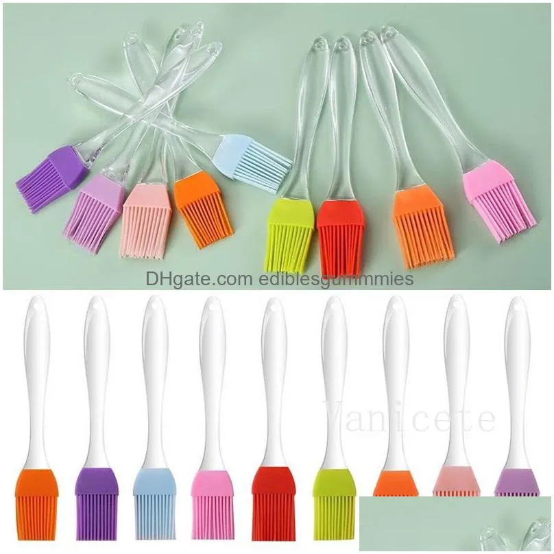 silicone bbq tools baking oil-brush oil bottle barbecue brushs with scale sauce butter brush kitchen cooking accessories t9i002236