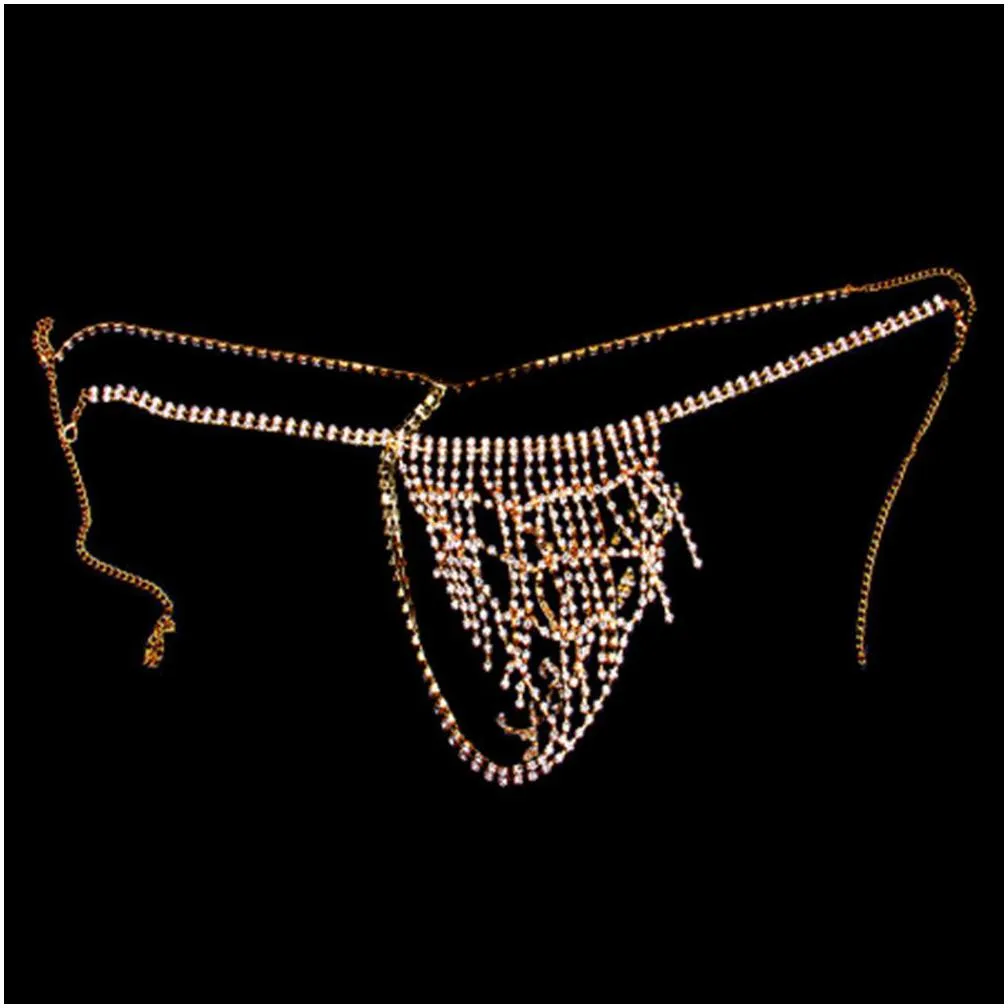 stonefans sexy lingerie crystal thong panties body chain bra showgirl body jewelry rhinestone bracelet underwear belly chain t200508