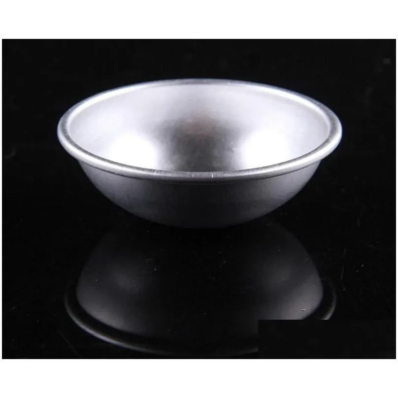 8cm 9cm 10cm 3d aluminum sphere bath bomb cake pan tin baking pastry ball mold