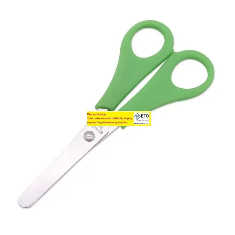 wholesale 500pcs wholesale plastic children cutter kids safety scissors diy scale ruler scissor child stationery office student