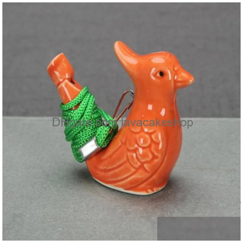 bird shape whistle waterbirds whistles children gifts ceramic water ocarina arts and crafts kid gift many styles