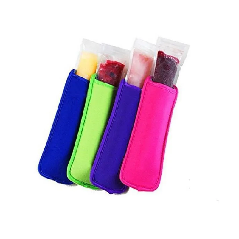 hot sale low prices high quality popsicle holders  ice sleeves freezer  holders 8x16cm prices high quality popsicle