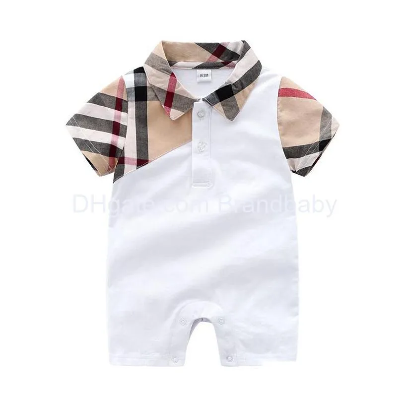 newborn baby romper clothes designer short sleeve baby rompers infant clothing baby boys girls jumpsuits 0-24 month