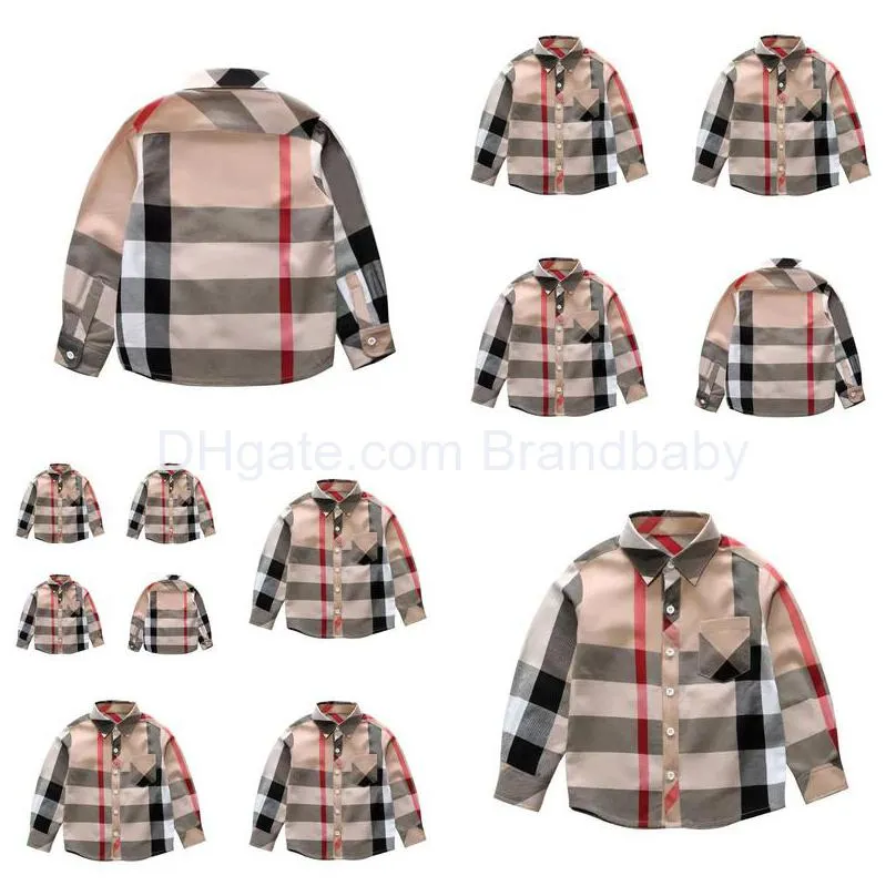 toddler boy shirt clothes autumn kids long sleeve plaid t shirt lapel fashion cotton classic plaid tops boys shir