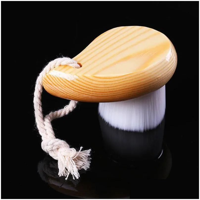 wood handle cleansing brush beauty tools soft fber hair manual brush cleaning handheld face brushes skin care face
