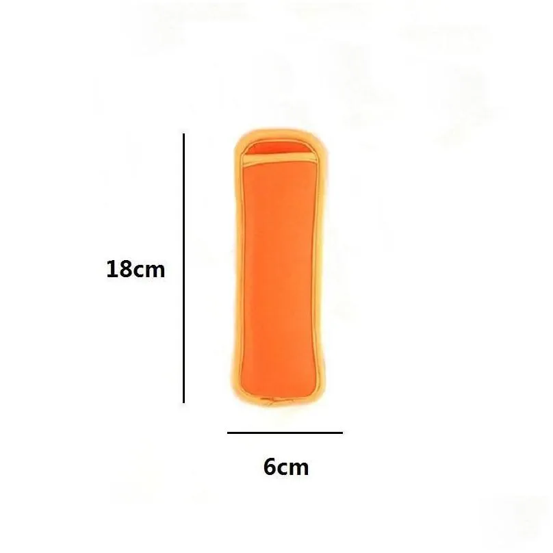 hot sale low prices high quality popsicle holders  ice sleeves freezer  holders 8x16cm prices high quality popsicle