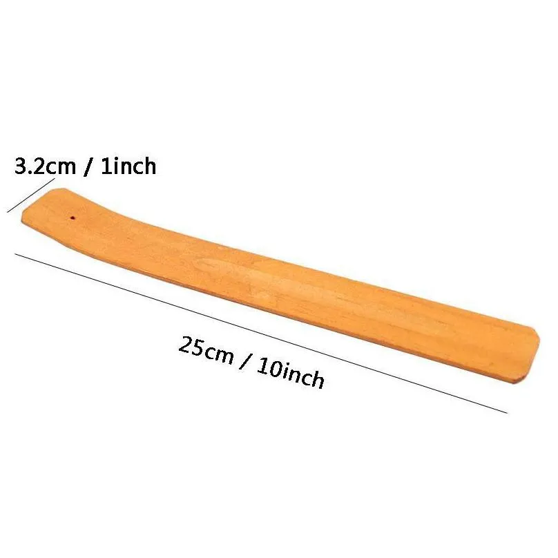 natural plain wood incense stick household sundries ash catcher burner holder wooden incenses sticks home decoration