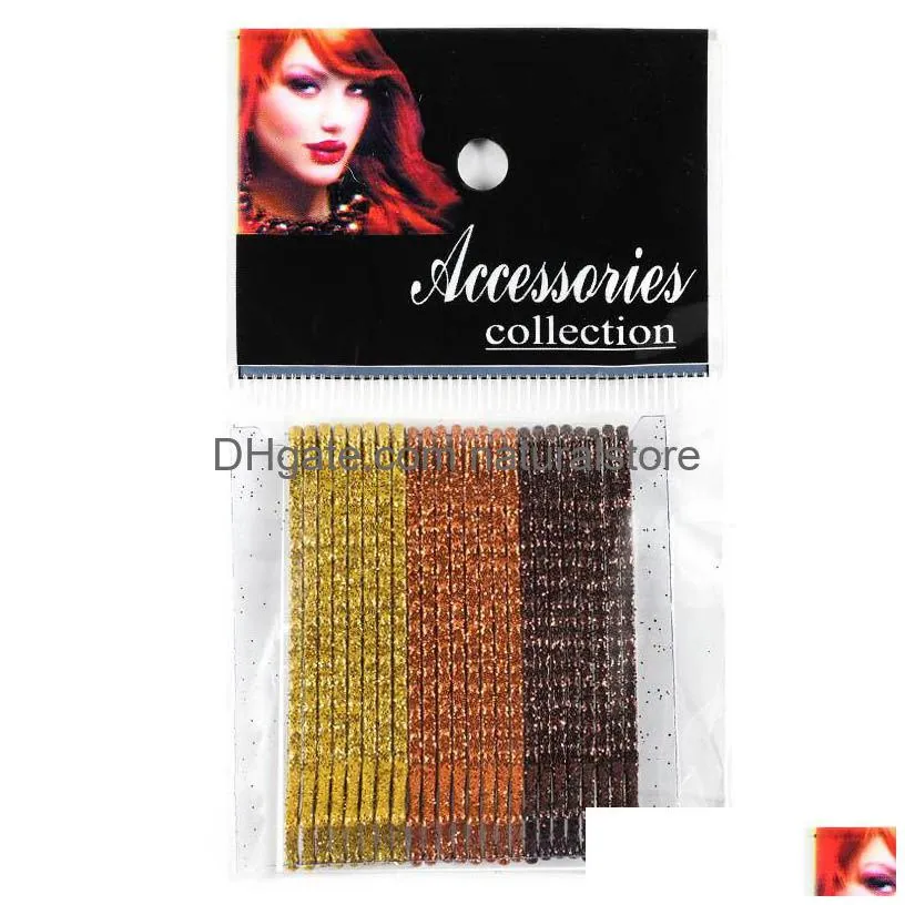 ins net red fashion accessories hair clips korean version of glitter small wild headdress wave colorful card