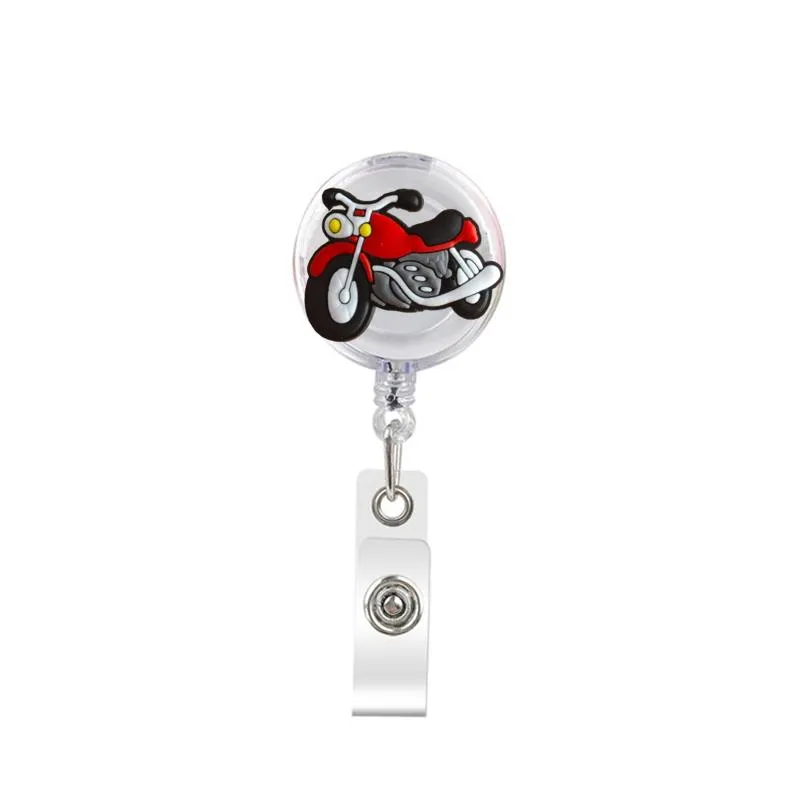 cute retractable badge holder reel badge reel - clip-on name badge tag with belt clip id badge reels clip card holder for office workers boys car doctors nurses medical students and students