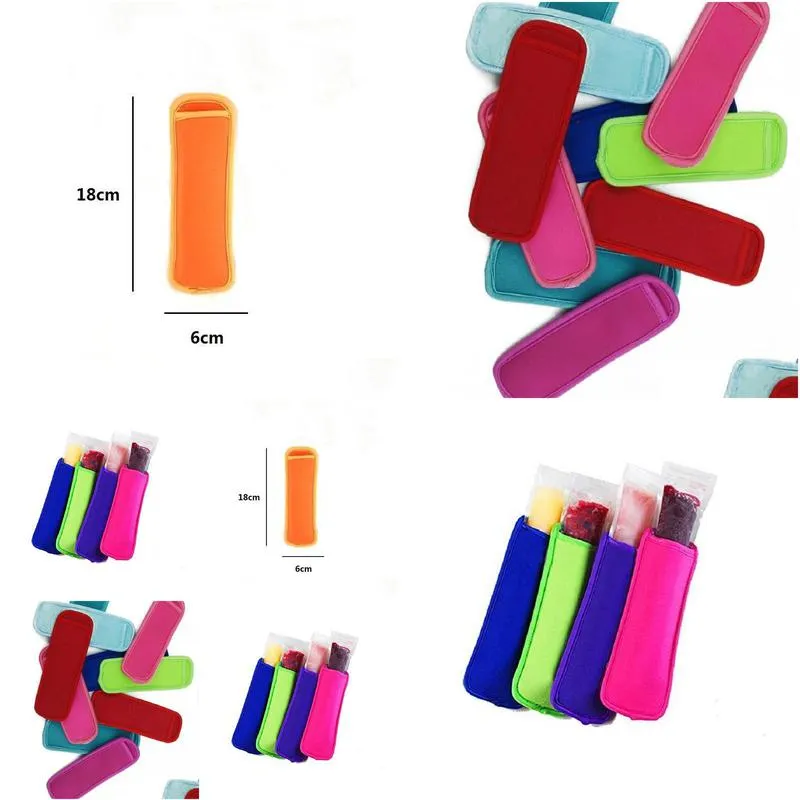 hot sale low prices high quality popsicle holders  ice sleeves freezer  holders 8x16cm prices high quality popsicle