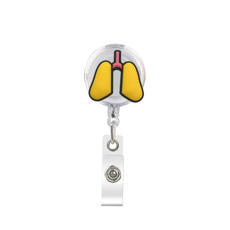 cute retractable badge holder reel badge reel - clip-on name badge tag with belt clip id badge reels clip card holder for office workers medical doctors nurses medical students and students