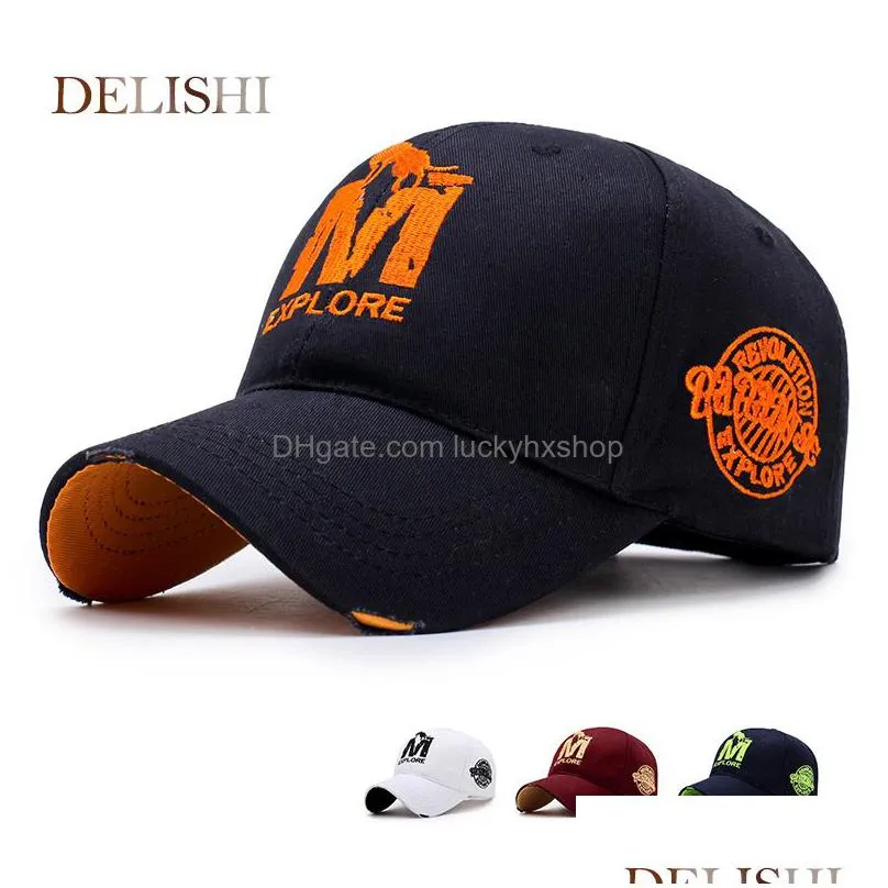 men`s baseball hat wolf embroidery cap male women`s summer hip-hop s fashion sports dad sun s 220318