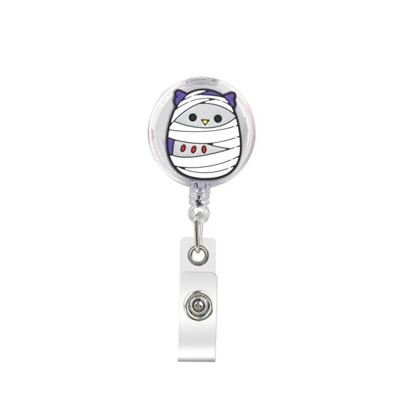 badge reels witch badge reels retractable funny magic badge holder alligator clip for nurse doctor