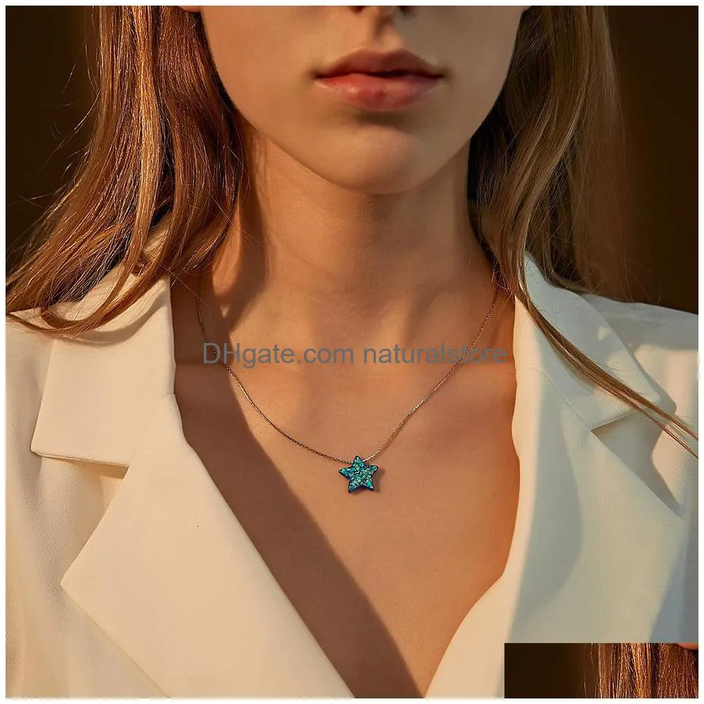 pendant necklaces romantic color resin clavicle chain for women trendy stars love butterfly fashion jewelry girl gift 230506