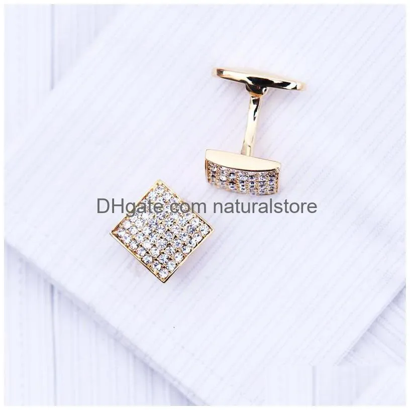 kflk jewelry french shirt cufflink for mens designer brand cuffs link button gold high quality luxury wedding male free shipping