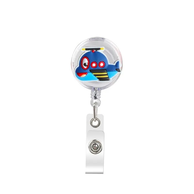 cute retractable badge holder reel badge reel - clip-on name badge tag with belt clip id badge reels clip card holder for office workers boys car doctors nurses medical students and students