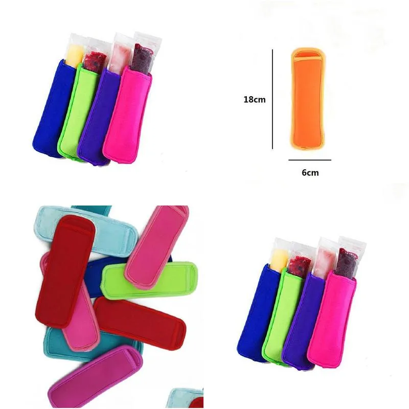 hot sale low prices high quality popsicle holders  ice sleeves freezer  holders 8x16cm prices high quality popsicle