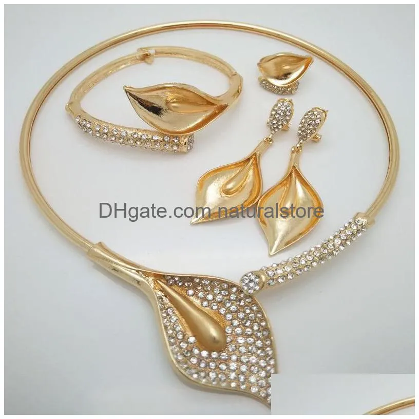 news kingdom ma nigerian wedding african beads zinc alloy jewelry sets dubai jewelry sets necklace bracelet earrings ring sets j190707
