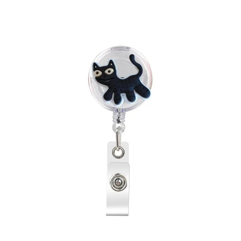 badge reels witch badge reels retractable funny magic badge holder alligator clip for nurse doctor