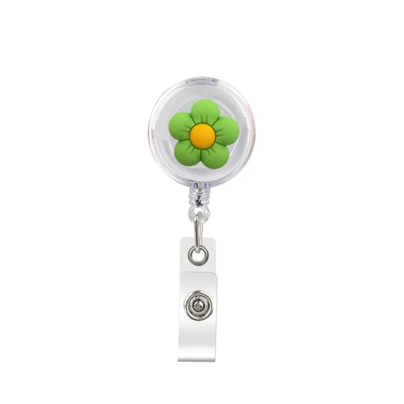 Retractable ID badge holder reel w/ Alligator Clip - Cute Cartoon