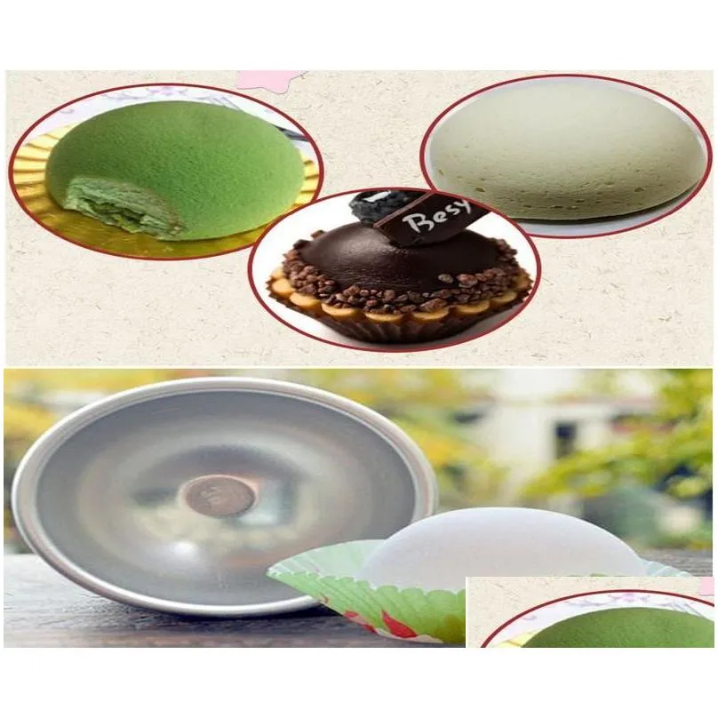 8cm 9cm 10cm 3d aluminum sphere bath bomb cake pan tin baking pastry ball mold