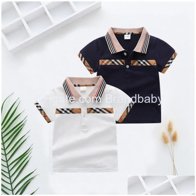 retail baby boys clothes short sleeve polo shirts fashion toddler children tee tops casual sport outfits designers clothes 1-6y