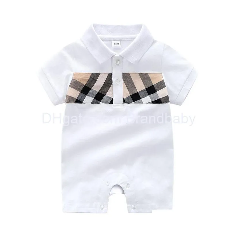 newborn baby romper clothes designer short sleeve baby rompers infant clothing baby boys girls jumpsuits 0-24 month