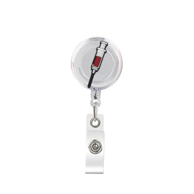 Key Rings Cute Retractable Badge Holder Reel Clip On Name Tag With Belt  Clip Id Reels Card For Office Workers Nurse Doctors Nurses M Otsrx From  0,39 €