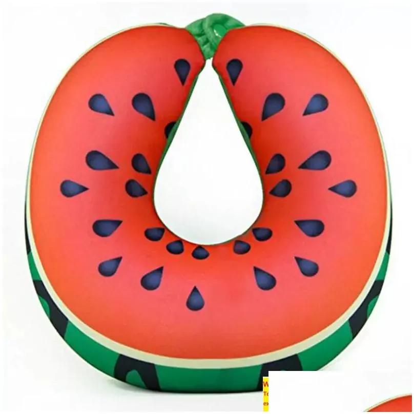 u shape memory foam pillow plane fruits watermelon shape traveling airplane pillow ushape neck pillows