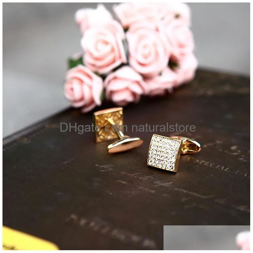 kflk jewelry french shirt cufflink for mens designer brand cuffs link button gold high quality luxury wedding male free shipping