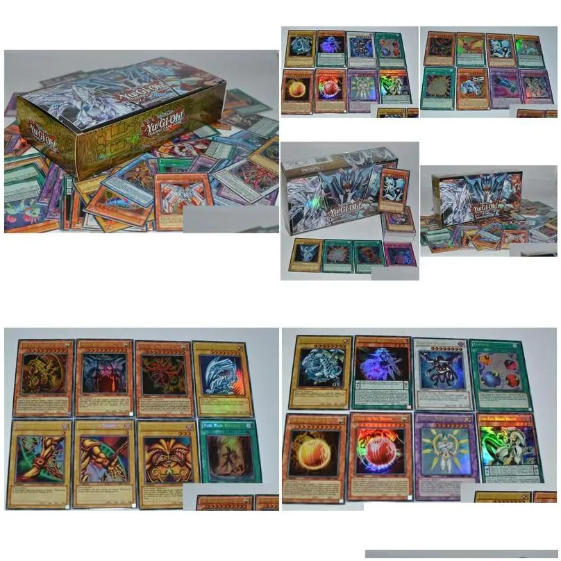 card games yugioh 100 piece set box holographic yu gi oh game collection children boy childrens toys 220725 drop delivery gifts puzzl