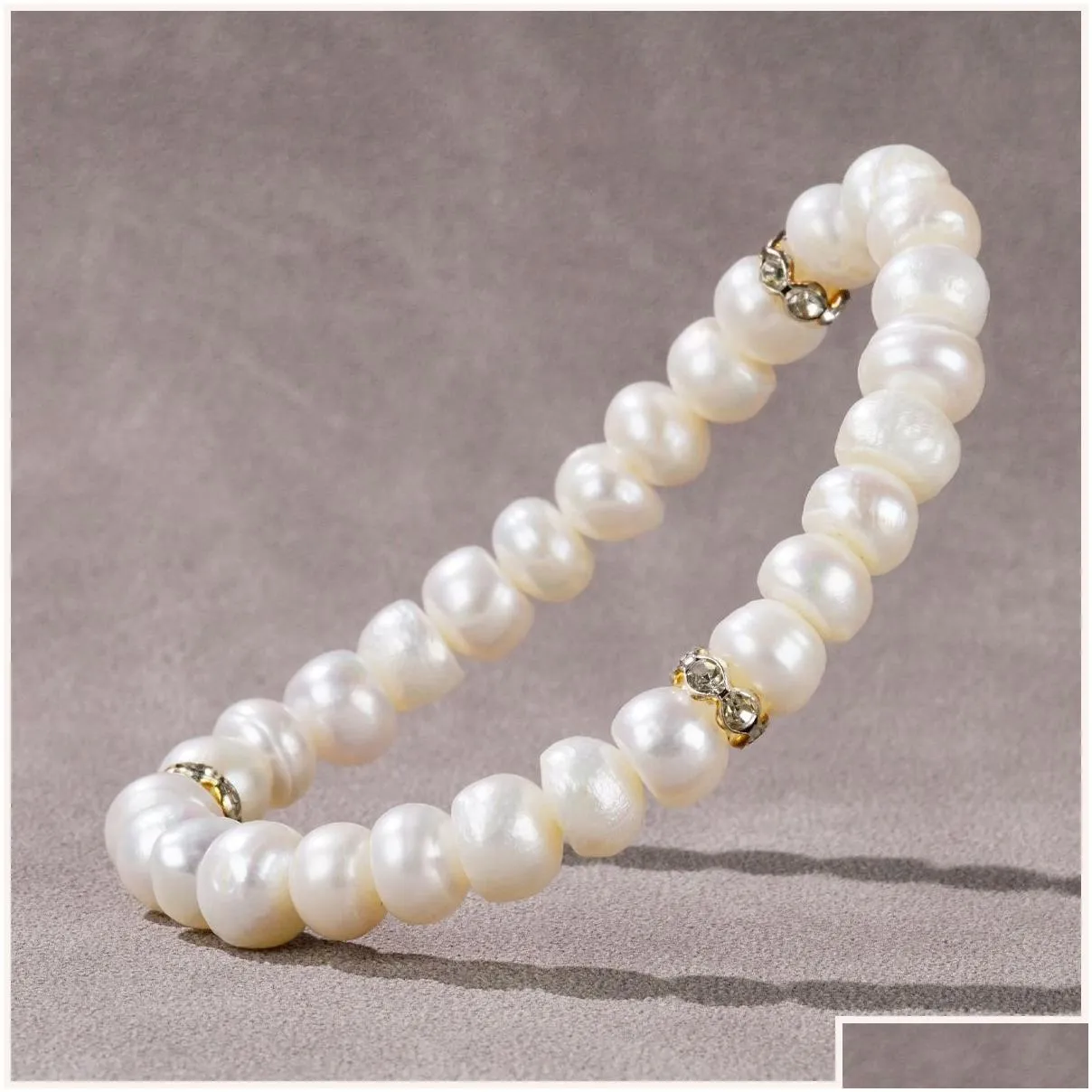 natural pearl stretch beaded bracelets unisex fashion bracelets classic diamond heart bracelets couple bracelets colorful bracelets women jewelry love