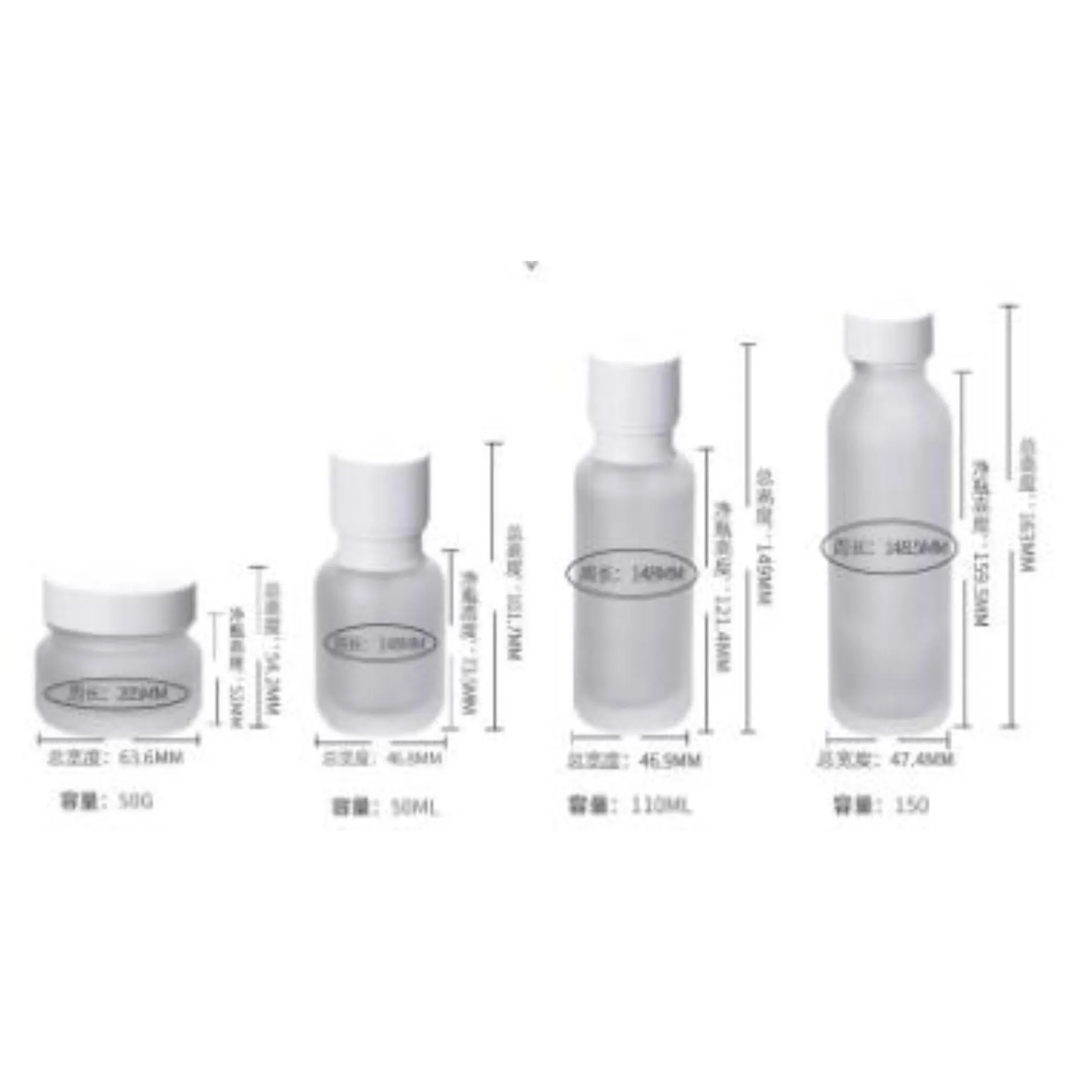 wholesale packaging bottles frosted glass jar lotion cream bottles round cosmetic jars hand face pump bottle with wood grain cap sn4022 drop delivery 2021