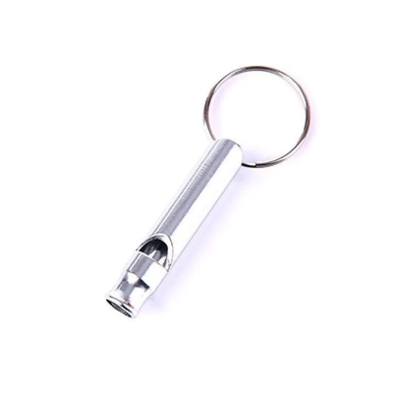 metal whistle keychains portable self defense keyrings rings holder car key chains accessories outdoor camping survival mini tools promotion