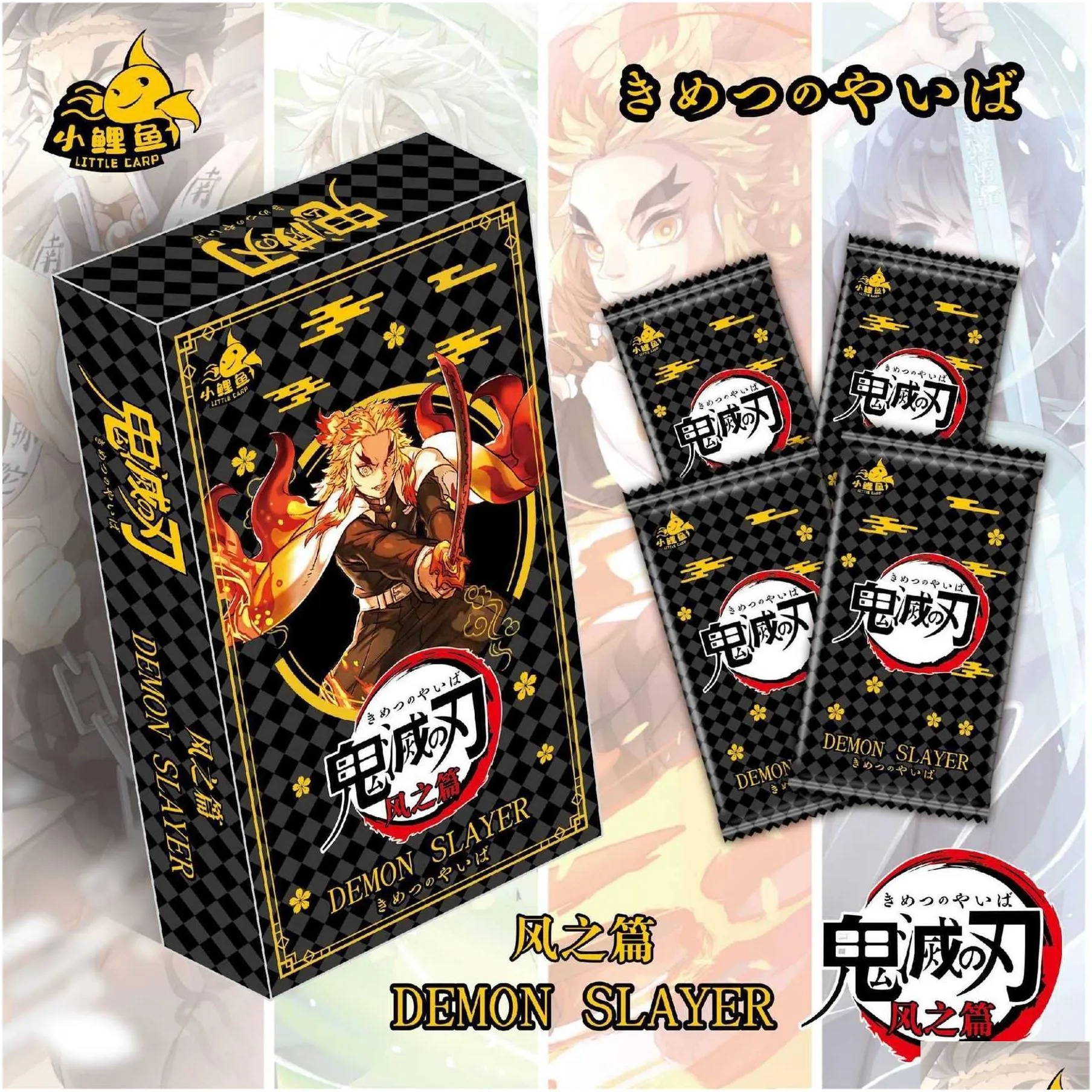 card games demon slayer card tcg game letters cards table toys for family children christmas gift t220905