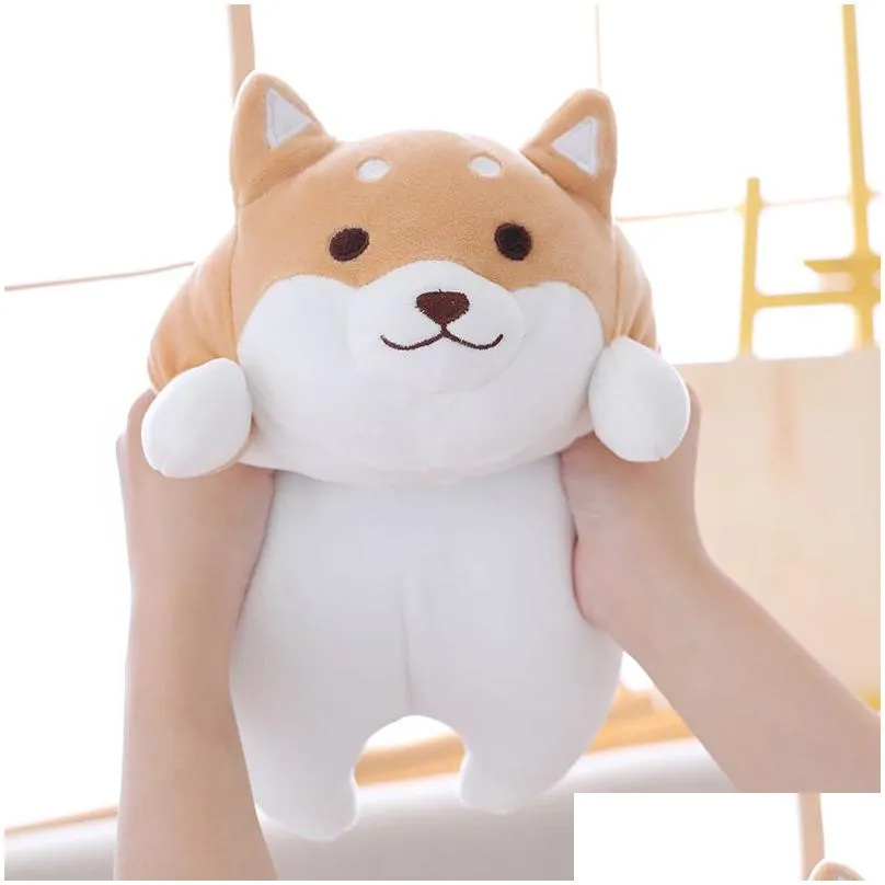 1pc lovely fat shiba inu & corgi dog plush toys stuffed soft kawaii animal cartoon pillow dolls gift for kids baby children c0924