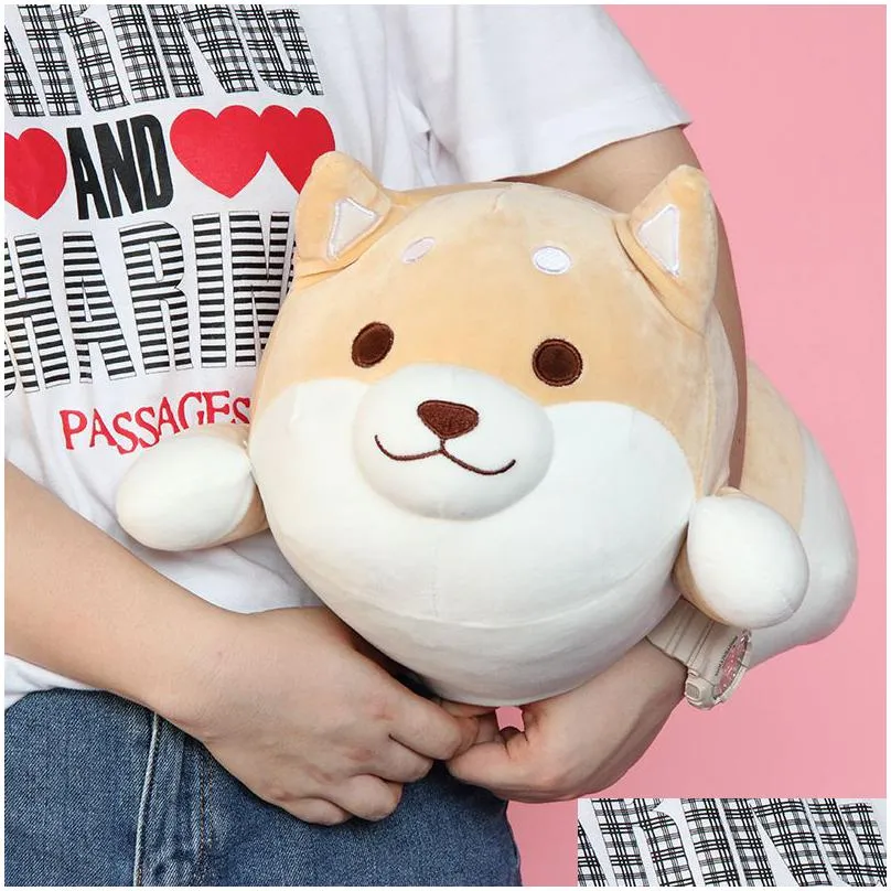 1pc lovely fat shiba inu & corgi dog plush toys stuffed soft kawaii animal cartoon pillow dolls gift for kids baby children c0924