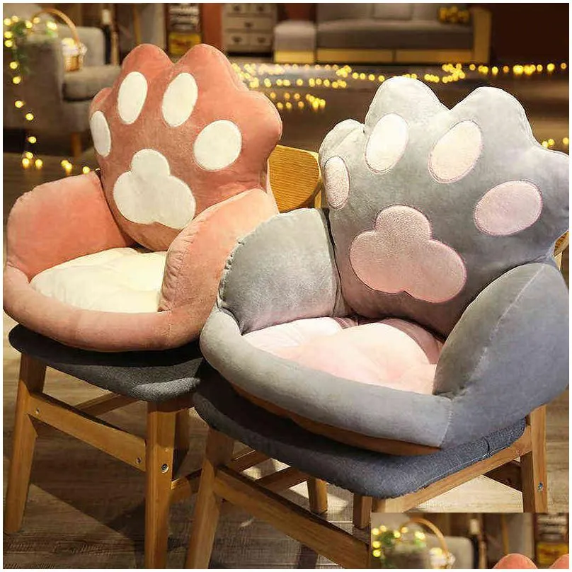 pc cm colorful legs crowns shell plush sofa cushion surround seat filled for indoor floor chair birthday gift j220704