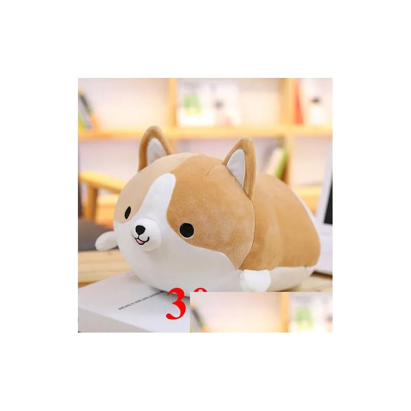 1pc lovely fat shiba inu & corgi dog plush toys stuffed soft kawaii animal cartoon pillow dolls gift for kids baby children c0924
