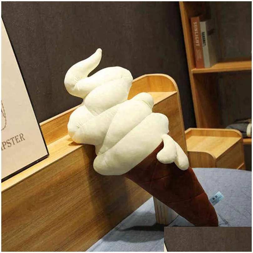 1pc 507090cm creative cute ice cream pillow plush toys popsicle plush  kids baby soothing toys shop home decor pillow j220729
