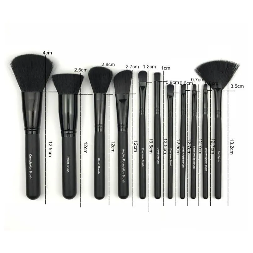 11pcs/set ELF Makeup Brush Set Face Cream Power Foundation Brushes Multipurpose Beauty Cosmetic Tool Brushes Set with Pouch Bag