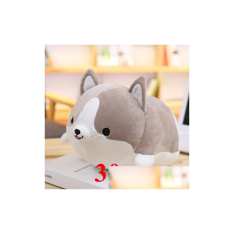 1pc lovely fat shiba inu & corgi dog plush toys stuffed soft kawaii animal cartoon pillow dolls gift for kids baby children c0924