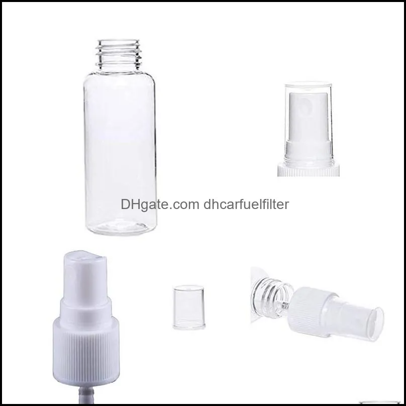 24 Pack 2Oz Plastic Clear Spray Bottles Refillable Bottles 60Ml Fine Mist Sprayer for  Oils Travel