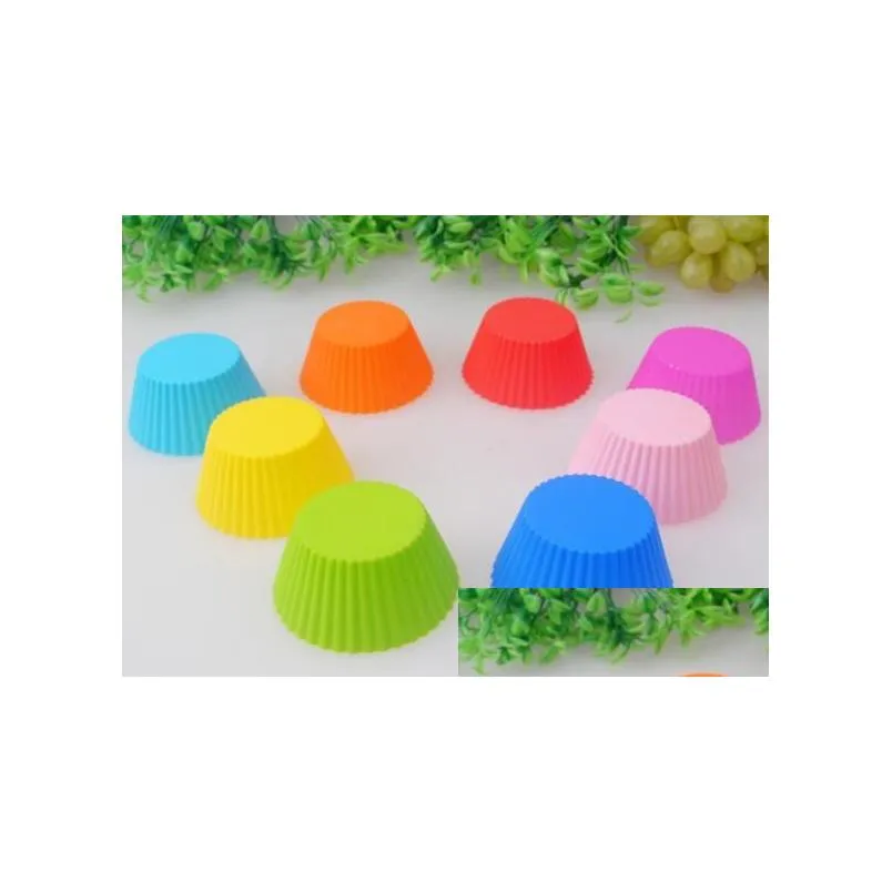 Silicone Muffin Cake Cupcake Cup Cake Mould Case Bakeware Maker Mold Tray Baking Jumbo XB