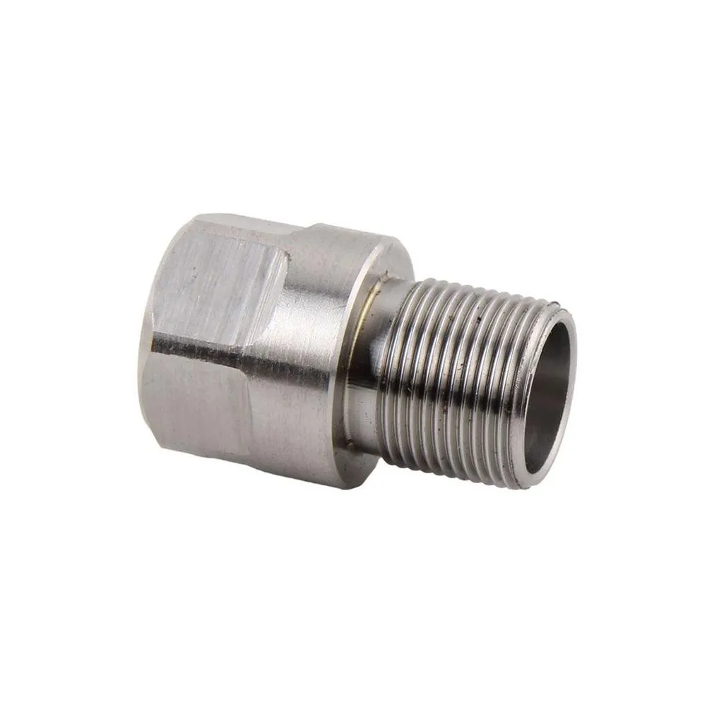stainless steel thread adapter 1/2-28 m14x1 m15x1 to 5/8-24 for adaptor fitting